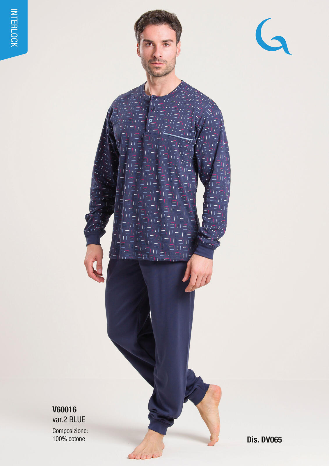 PIGIAMA UOMO M/L V60016 Tellini S.r.l. Wholesale Clothing